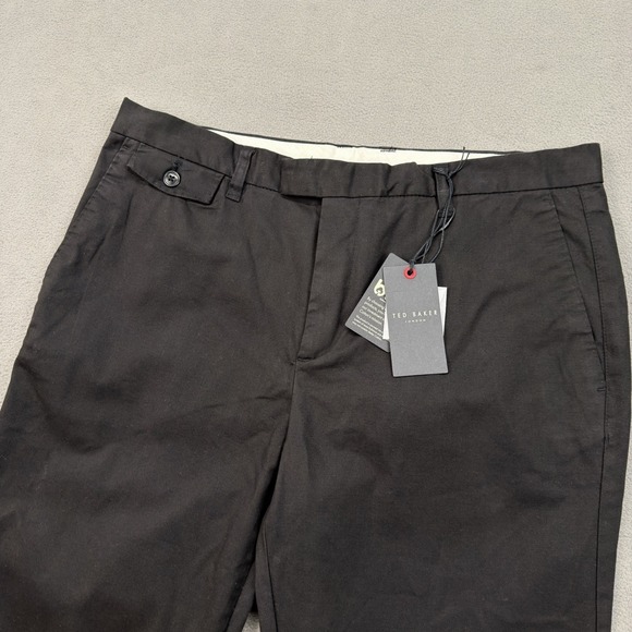 Ted Baker Genay Irvine Slim Fit Chino Dress Trousers Mens 34x34 Black New $150